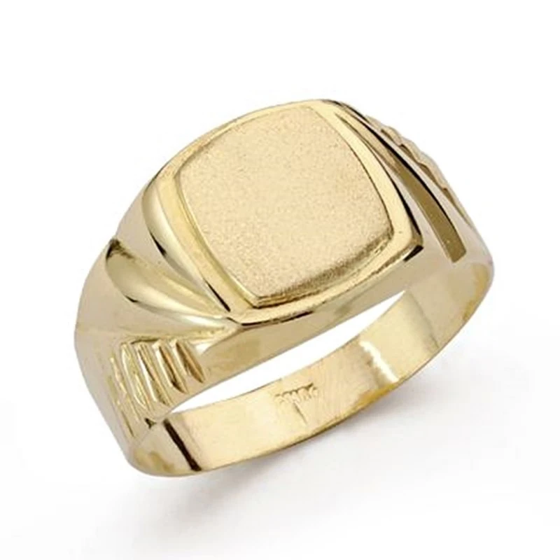 Sello oro 18k cadete tallado [AA0410]