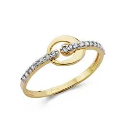 Sortija oro 18k bicolor circonitas [AA0433]