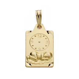 Medalla oro 18k niño reloj 19mm. [AA0579]