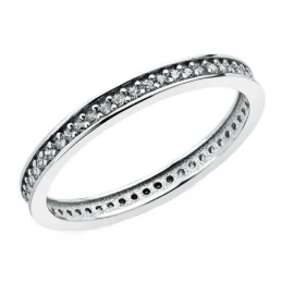 Alianza oro blanco 18k circonitas 2mm. [AA0640]