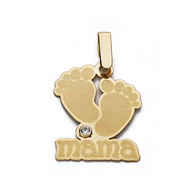 Colgante madre oro 9k 19mm. [AA0760] Regalo día madre