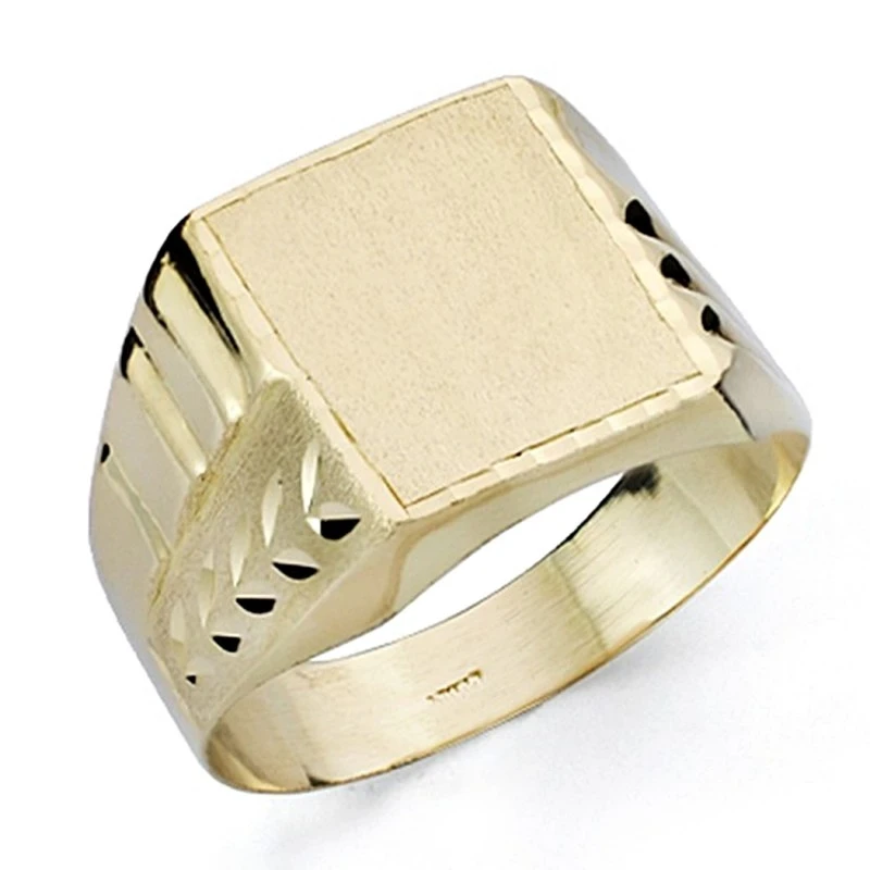 Sello oro 18k caballerotallado hueco [7534]