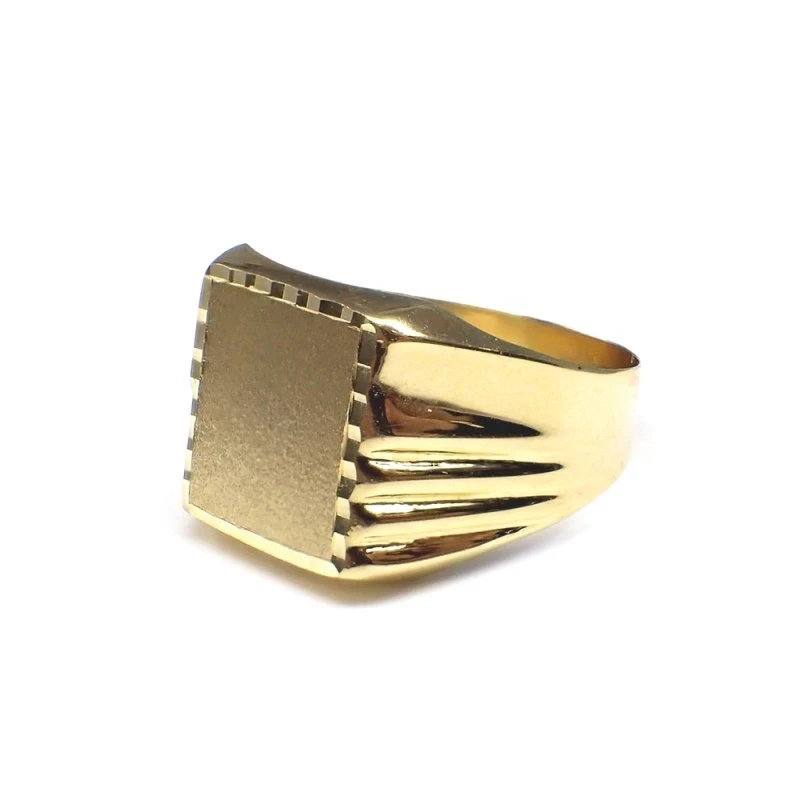 Sello oro 18k caballerotallado hueco [7534]