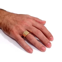 Sello oro 18k caballerotallado hueco [7534]