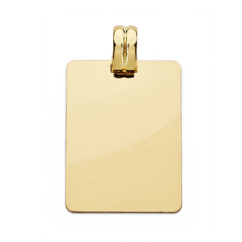 Colgante chapa oro 18k lisa 28mm. [AA0520GR]