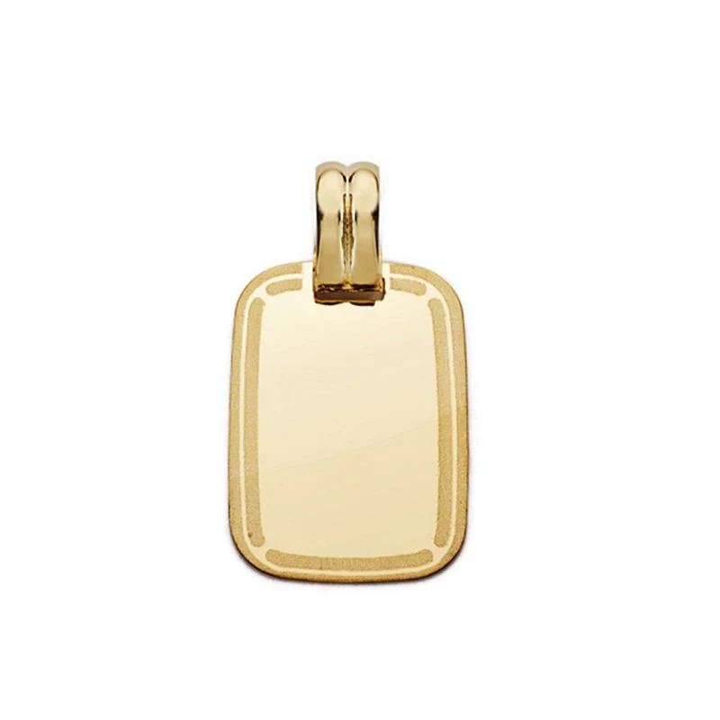 Colgante chapa oro 18k marco 20mm. [AA0535GR]