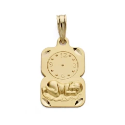 Medalla oro 18k niño reloj 19mm. [AA0578]