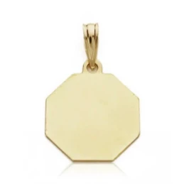 Medalla oro 18k niño reloj 17mm. [AA0580]