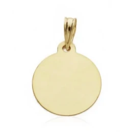 Medalla oro 18k niño reloj 15mm. [AA0583]