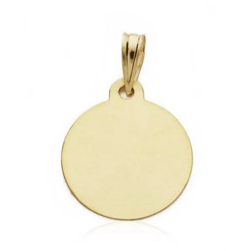 Medalla oro 18k niño reloj 15mm. [AA0583]