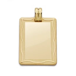 Colgante chapa oro 18k marco 28mm. [AA0596GR]