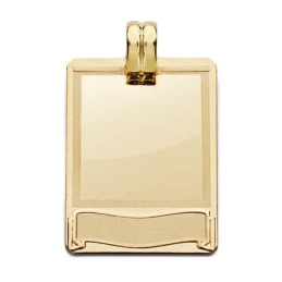 Colgante chapa oro 18k láser 28mm. [AA0597GR]
