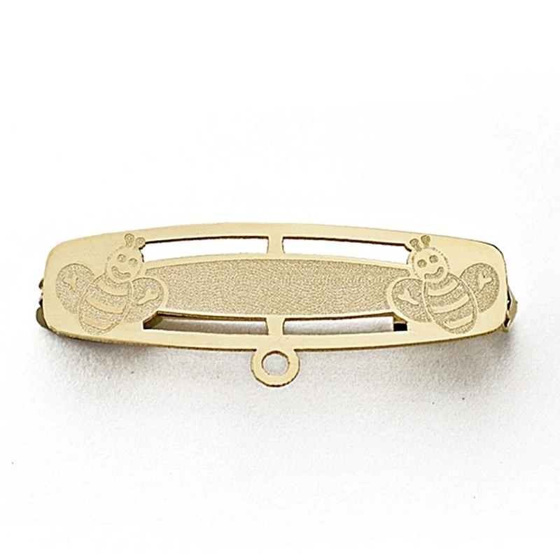 Alfiler oro 18k bebé 28mm. abejas [7914GR]
