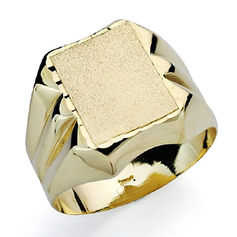 Sello oro 18k caballerotallado hueco [7501]