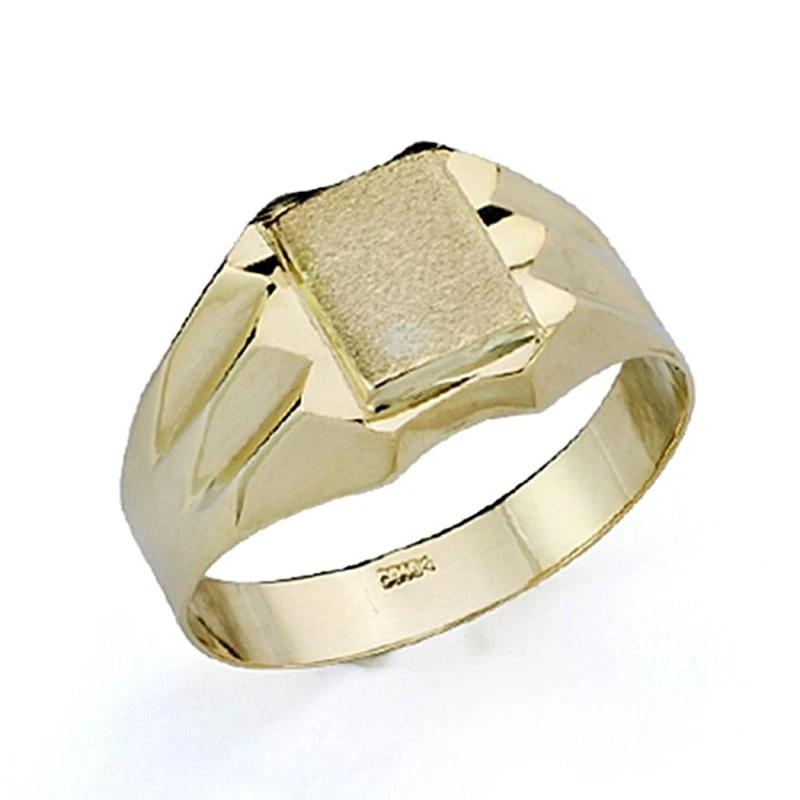 Sello oro 18k cadetetallado hueco [7513]