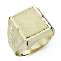 Sello oro 18k caballerotallado hueco [7536]