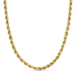 Cordón cadena oro 18k salomónico 45cm. ligero 4.5mm. [AA1571]