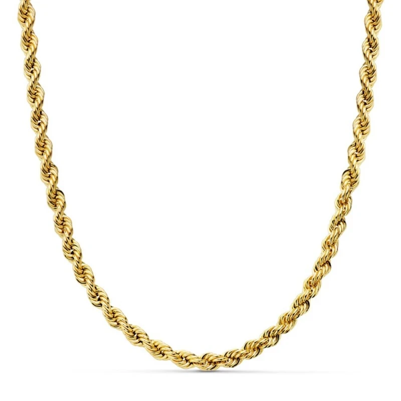 Cordón cadena oro 18k salomónico 45cm. ligero 4.5mm. [AA1571]