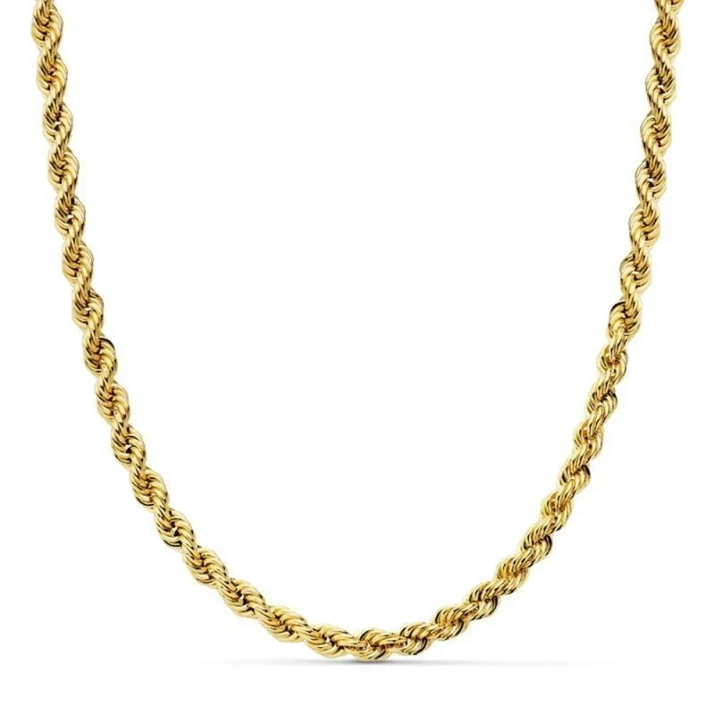 Cordón cadena oro 18k salomónico 50cm. ligero 4.5mm. [AA1572]