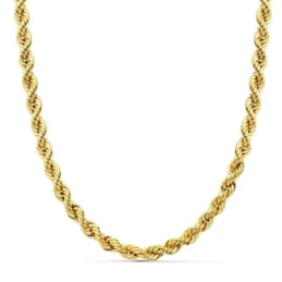 Cordón cadena oro 18k salomónico 50cm. normal 5mm. [AA1574]