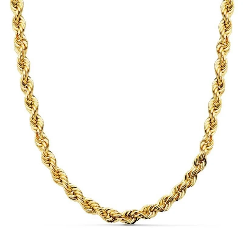 Cordón cadena oro 18k salomónico 50cm. ligero 5.5mm. [AA1576]