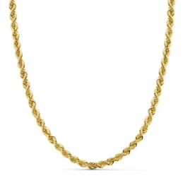 Cordón cadena oro 18k salomónico 45cm. normal 4mm. [AA1581]