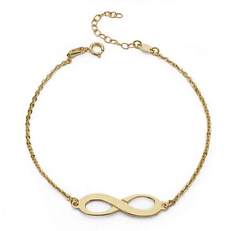 Pulsera oro 18k infinity 20cm. [AA1707]