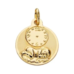 Medalla oro 9k niño reloj 15mm. ligero [AA1725GR]