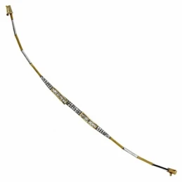 Pulsera oro 18k bicolor 20cm. centro circonitas [AA1853]