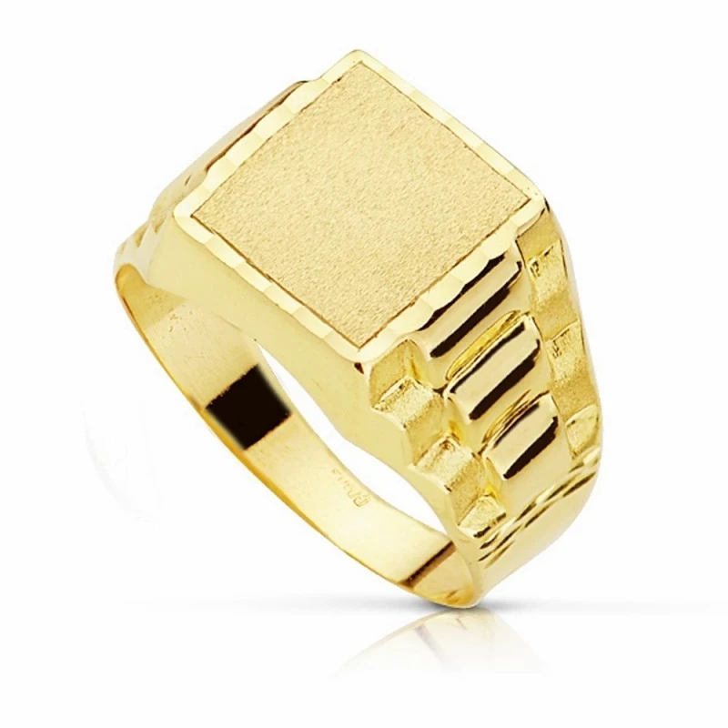 Sello oro 18k hueco 11mm. [AA1938]