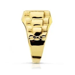 Sello oro 18k hueco 11mm. [AA1938]