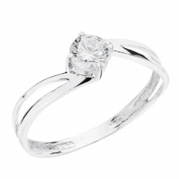 Solitario oro blanco 18k 4.5mm [AA1945]