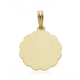 Medalla oro 18k ángel burlón Querubín reloj 19mm.  [AA2485]