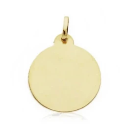 Medalla oro 18k San Rafael 20mm. labrado tallado [AA2547GR]