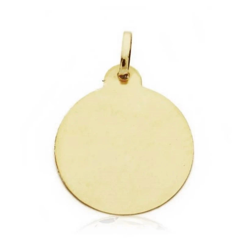 Medalla oro 18k San Rafael 20mm. labrado tallado [AA2547GR]
