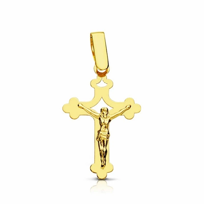Cruz crucifijo oro 18k calada 22mm. [AA1983]