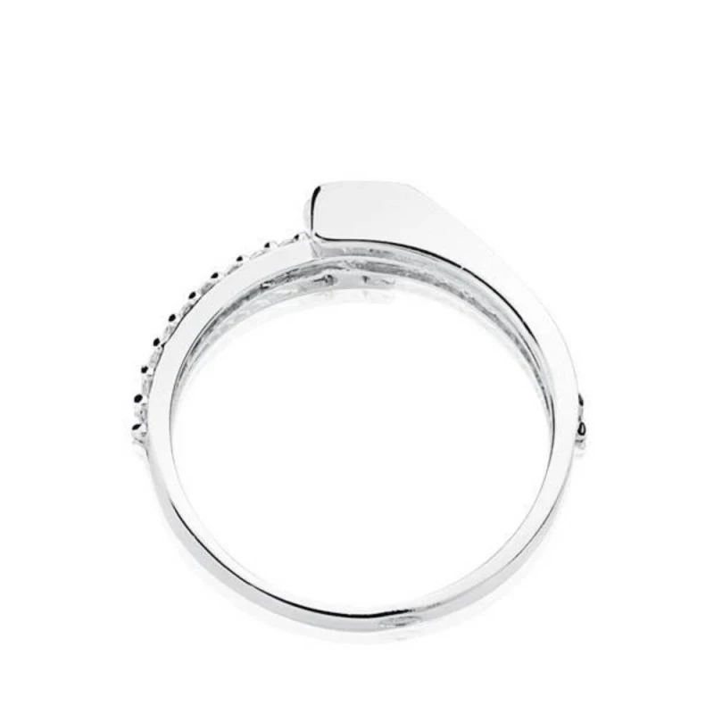 Solitario oro blanco 18k circonita 6mm. [AA2230]
