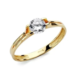 Solitario oro 18k circonita [AA2244]