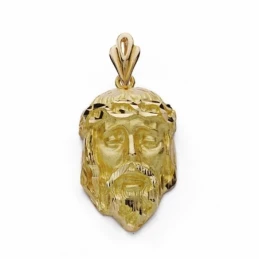 Cabeza rostro Cristo oro 18k 31mm.  [AA2315]