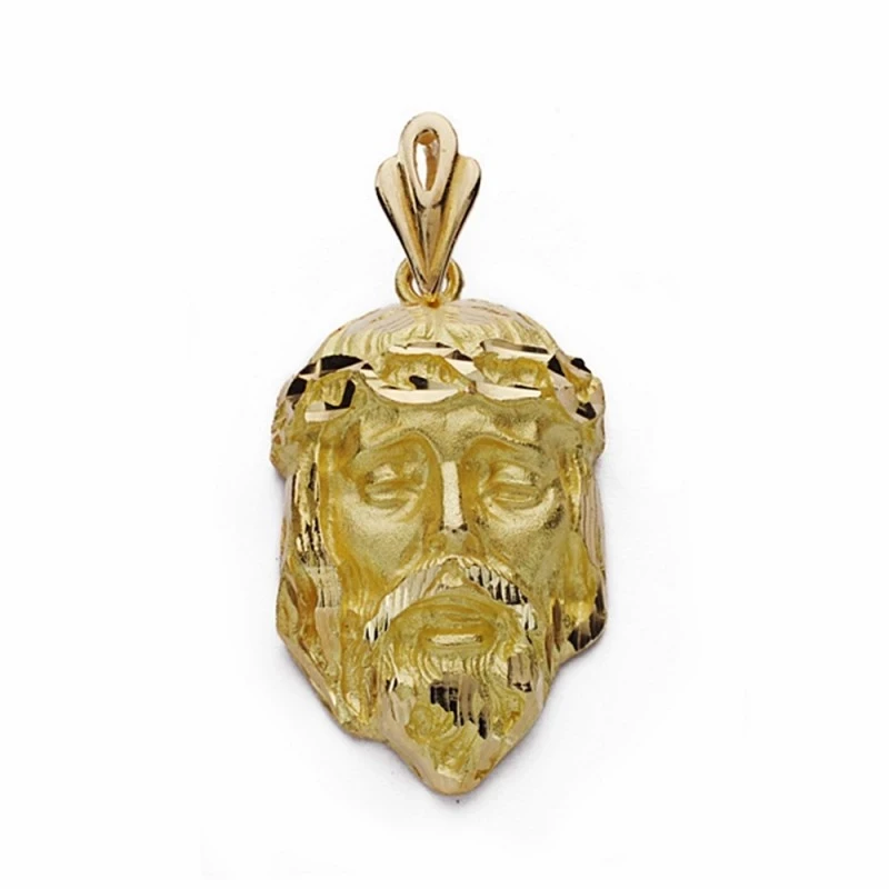 Cabeza rostro Cristo oro 18k 31mm.  [AA2315]