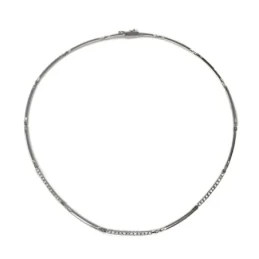 Gargantilla oro blanco 18k 43cm. [AA2400]