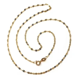 Cadena oro 18k flor 40cm. [AA2419]