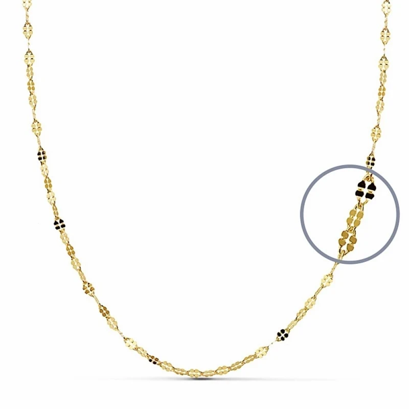 Cadena oro 18k diamantada 40cm.  [AA2420]