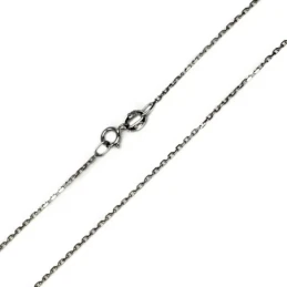 Cadena oro blanco 18k forzada 40cm. [AA2422]