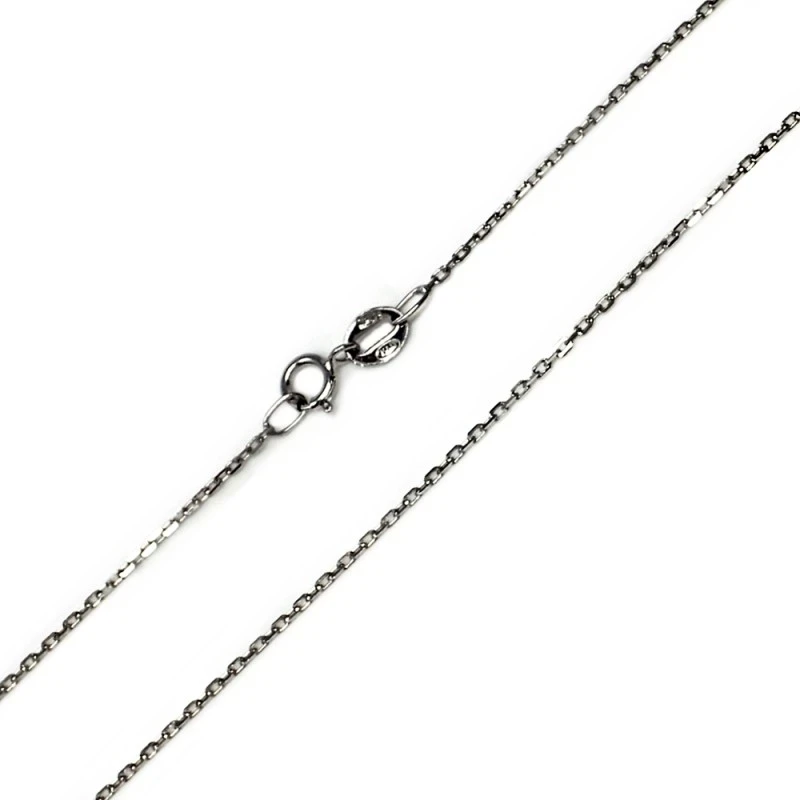 Cadena oro blanco 18k forzada 45cm. [AA2423]