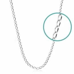 Cadena oro blanco 18k bilbao 45cm. [AA2429]