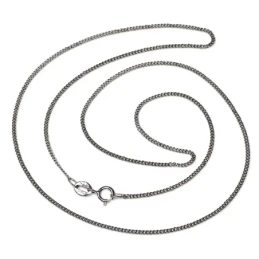 Cadena oro blanco 18k barbada 45cm. [AA2431]