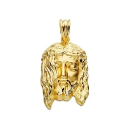 Cabeza rostro Cristo oro 18k 26mm. [AA2453]