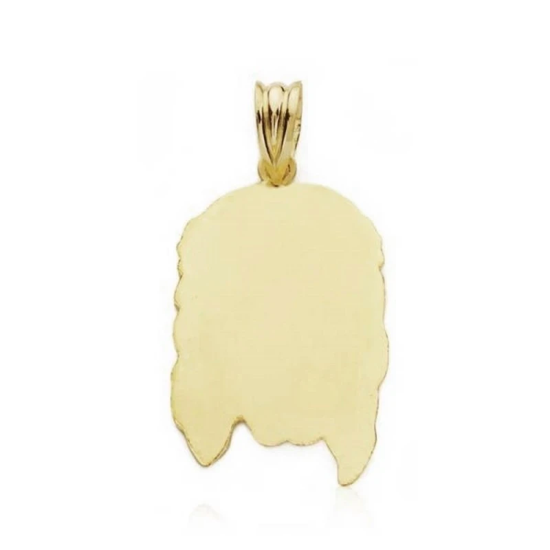 Cabeza rostro Cristo oro 18k 26mm. [AA2453]