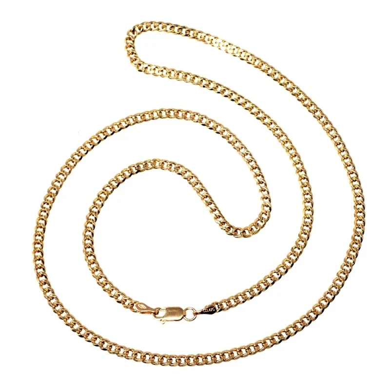 Cadena oro 18k barbada 50cm. [AA2541]